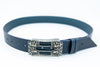 BELT NO 48 GUIDANIA MONTECELLO HL DAKOTA BLU ABISSI ZAMAK FINISH 40MM BUCKLE 