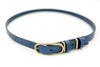 BELT NO 5 BRESCIA HL SKA 16 DENIM BLUE SOLID SHINY BRASS FINISH 20MM BUCKLE