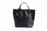 BAG NO 10 AVELLINO SLING HANDLE HL DAKOTA NERO BAG HL OLE NERO HL PG BLACK SOLID SHINY BRASS FINISH